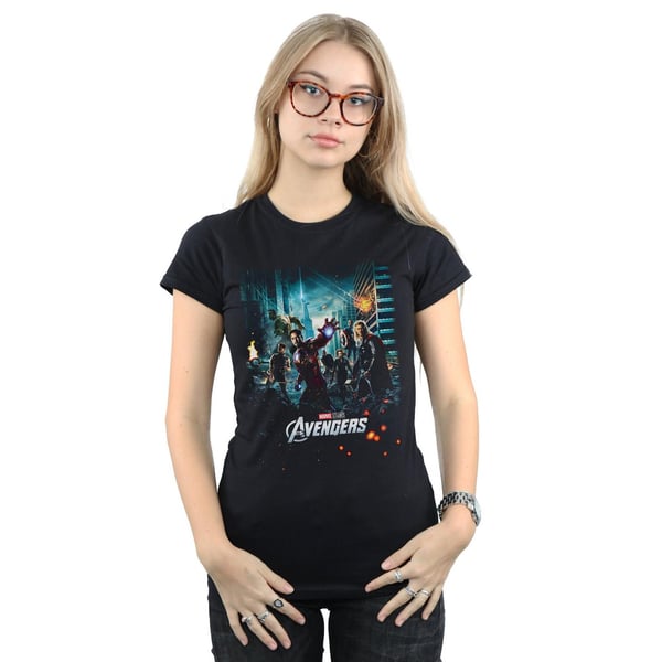 Marvel Studios Womens/Ladies The Avengers Poster Cotton T-Shirt