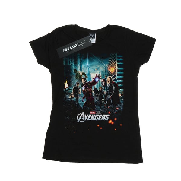 Marvel Studios Womens/Ladies The Avengers Poster Cotton T-Shirt