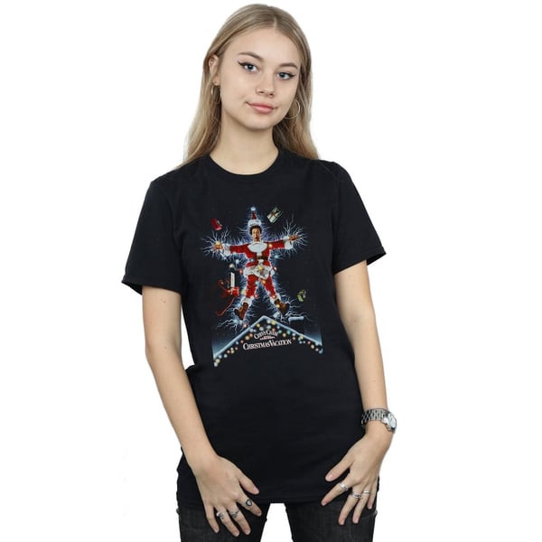 National Lampoon´s Christmas Vacation Womens/Ladies Poster Cotton Boyfriend T-Shirt