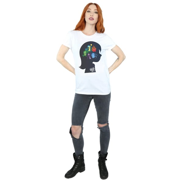 Disney Womens/Ladies Inside Out Silhouette Cotton Boyfriend T-Shirt