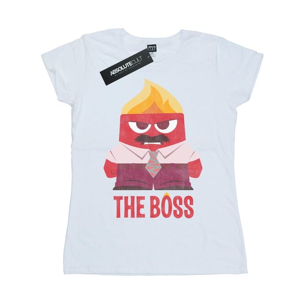 Disney Womens/Ladies Inside Out Anger The Boss Cotton Boyfriend T-Shirt