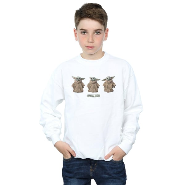 Star Wars Boys The Mandalorian The Child Poses Sweatshirt