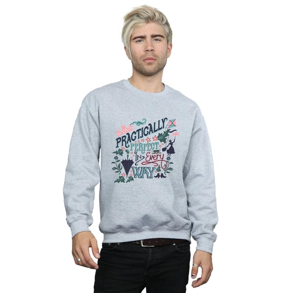 Disney Mens Mary Poppins Practically Sweatshirt