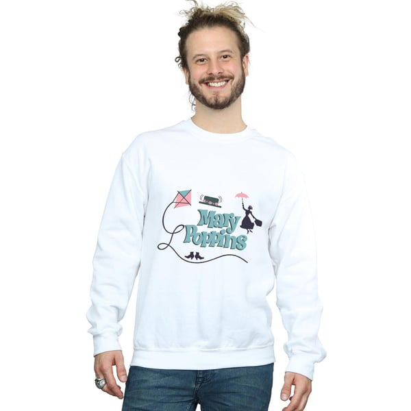 Disney Mens Mary Poppins Logo Sweatshirt