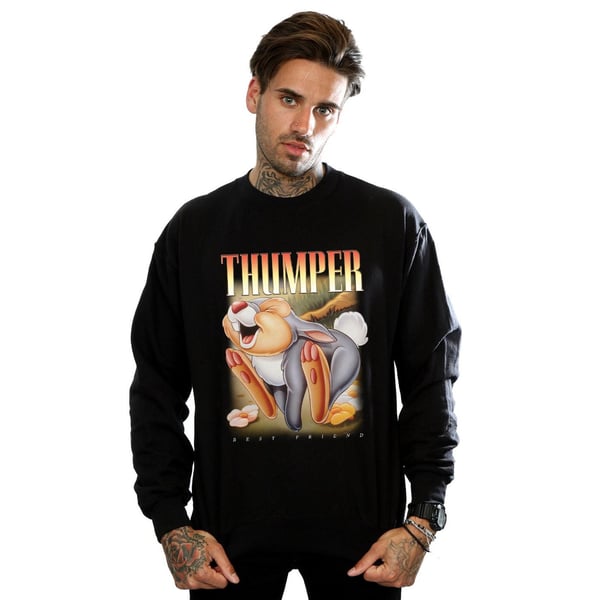 Disney Mens Bambi Thumper Montage Sweatshirt