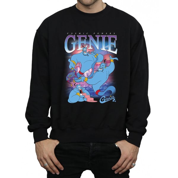 Disney Mens Aladdin Genie Montage Sweatshirt