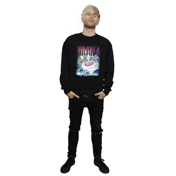 Disney Mens The Little Mermaid Ursula Montage Sweatshirt