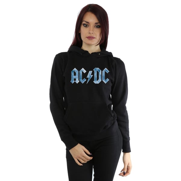 AC/DC naisten Blue Ice Logo huppari