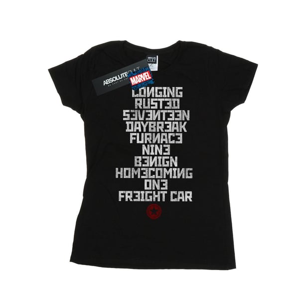 Marvel Naiset/Naiset Winter Soldier Trigger Words Puuvilla T-paita