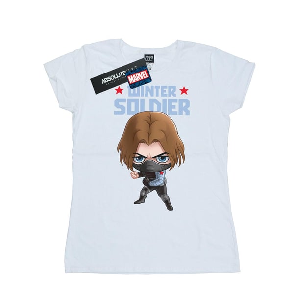 Marvel Naisten/Naisten Winter Soldier Bucky Toon puuvillainen T-paita