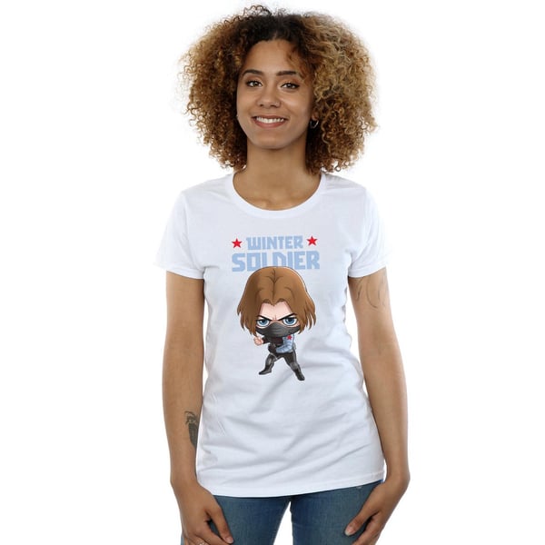 Marvel Naisten/Naisten Winter Soldier Bucky Toon puuvillainen T-paita
