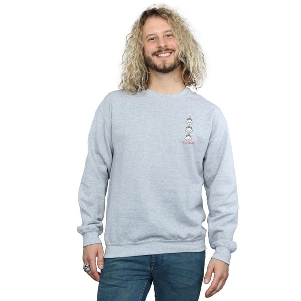 Disney Mens Aristocats Marie Breast Print Sweatshirt