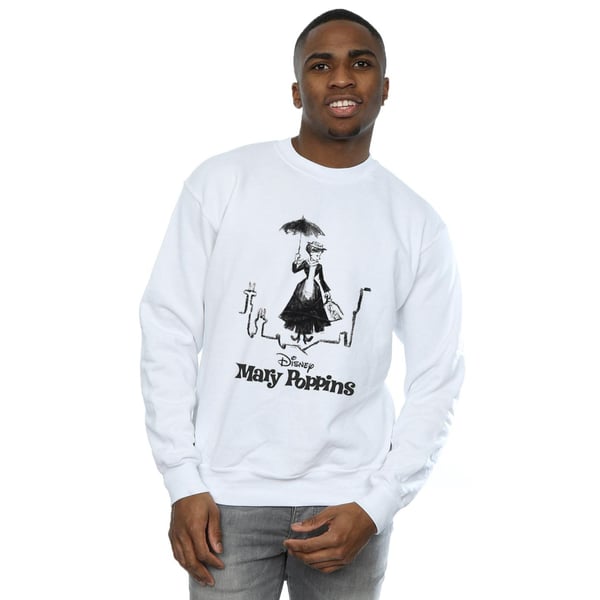 Disney Mens Mary Poppins Rooftop Landing Sweatshirt
