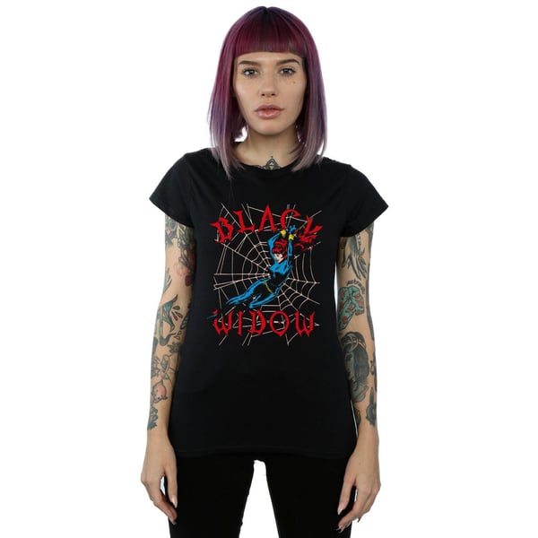 Marvel Naiset/Naisten Black Widow Web Puuvilla T-paita