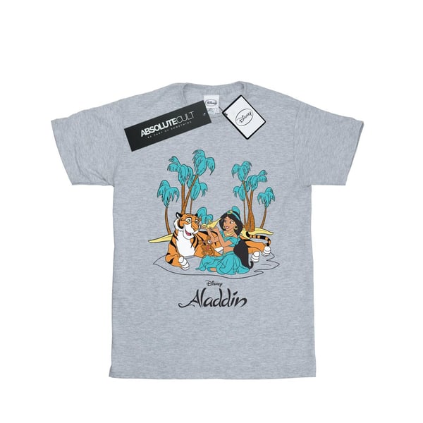Disney Womens/Ladies Aladdin Jasmine Abu Rajah Beach Cotton Boyfriend T-Shirt
