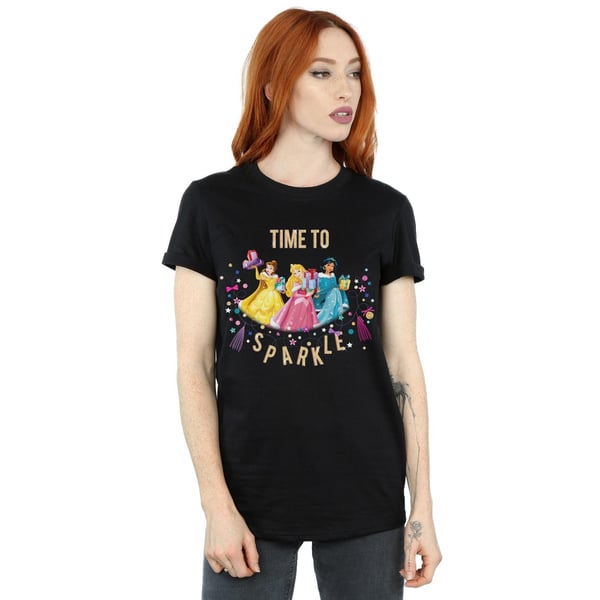 Disney Womens/Ladies Princess Time To Sparkle Cotton Boyfriend T-Shirt