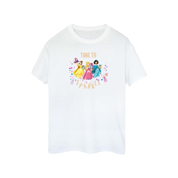 Disney Womens/Ladies Princess Time To Sparkle Cotton Boyfriend T-Shirt