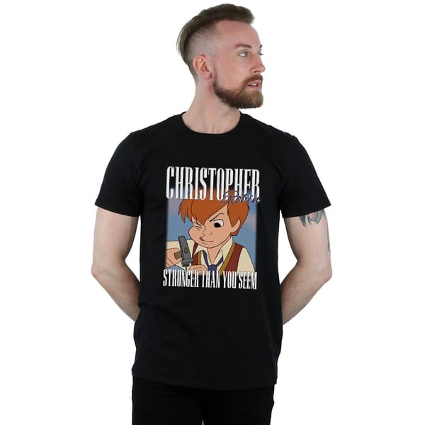 Disney Mens Winnie The Pooh Christopher Robin Montage T-Shirt