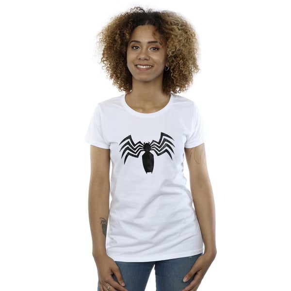 Marvel Womens/Ladies Venom Spider Logo Emblem Cotton T-Shirt