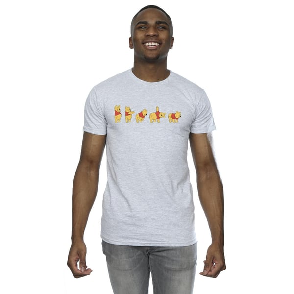 Disney Mens Winnie The Pooh Stretching T-Shirt