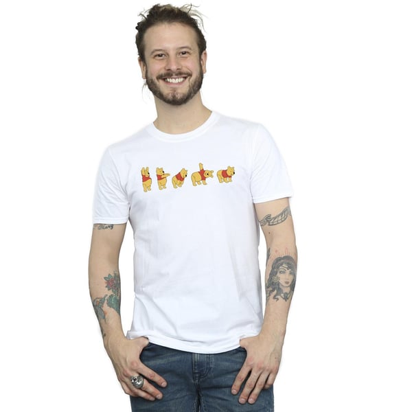 Disney Mens Winnie The Pooh Stretching T-Shirt