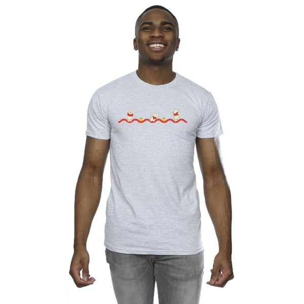 Disney Mens Winnie The Pooh Hunny Line T-Shirt