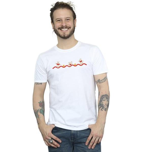 Disney Mens Winnie The Pooh Hunny Line T-Shirt