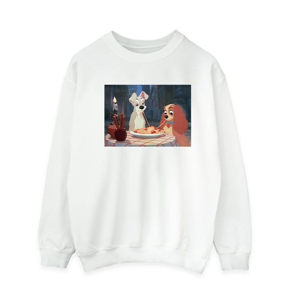 Disney Mens Lady And The Tramp Spaghetti Photo Sweatshirt