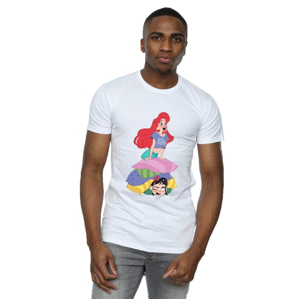 Disney Mens Wreck It Ralph Ariel And Vanellope T-Shirt