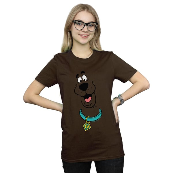 Scooby Doo Womens/Ladies Big Face Cotton Boyfriend T-Shirt