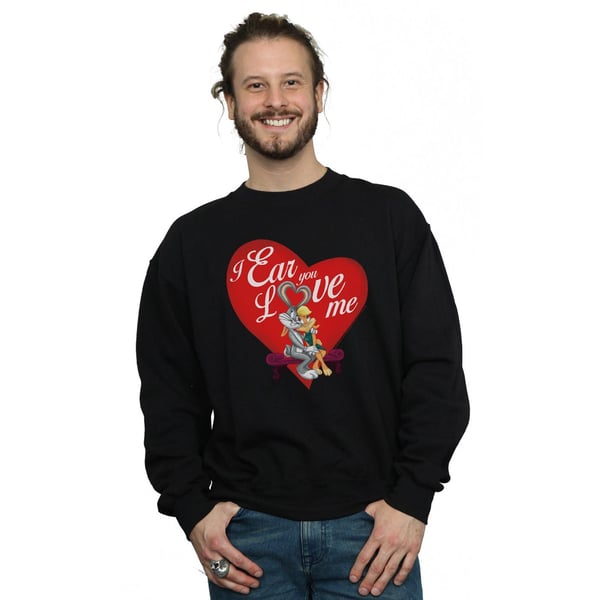 Looney Tunes Mens Bugs Bunny And Lola Valentine´s Day Love Me Sweatshirt