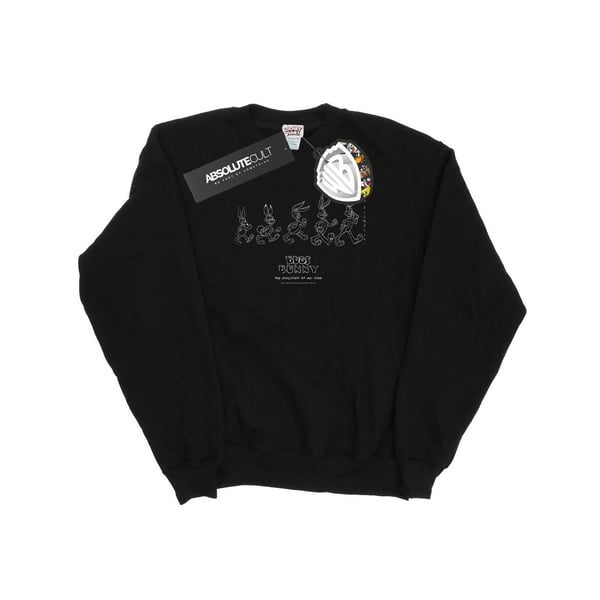 Looney Tunes Mens Bugs Bunny Evolution Sweatshirt