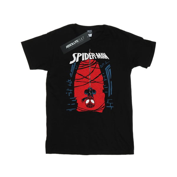 Marvel Womens/Ladies Spider-Man Hanging Sketch Cotton Boyfriend T-Shirt