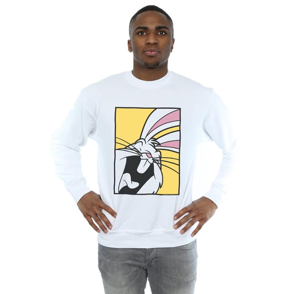 Looney Tunes Mens Bugs Bunny Laughing Sweatshirt