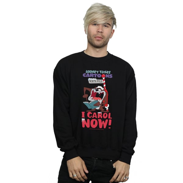 Looney Tunes Mens Taz I Carol Now Sweatshirt