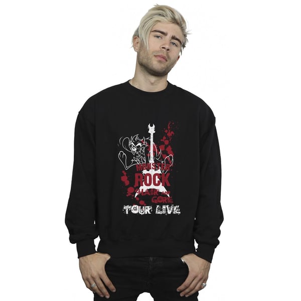 Looney Tunes Mens Taz Monster Rock Sweatshirt