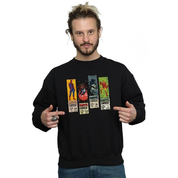 Marvel Mens Comic Strips Sweatshirt