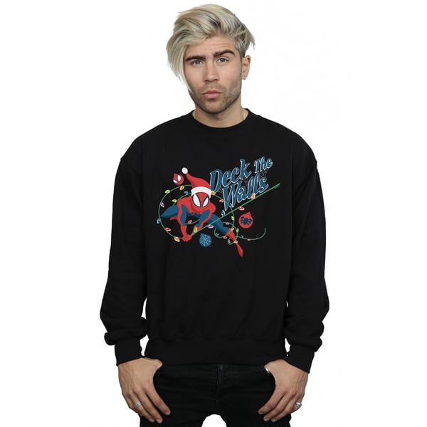 Marvel Mens Spider-Man Deck The Walls Sweatshirt