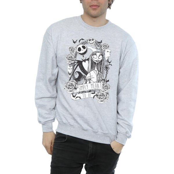 Disney Mens Nightmare Before Christmas Simply Meant To Be Sweatshirt