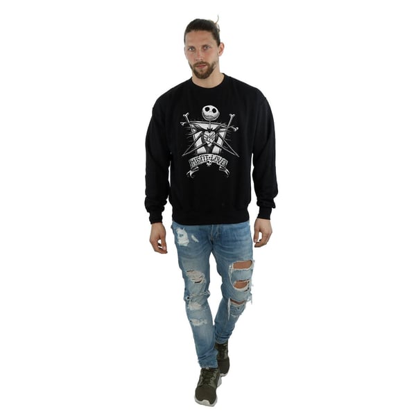 Disney Mens Nightmare Before Christmas Misfit Love Sweatshirt