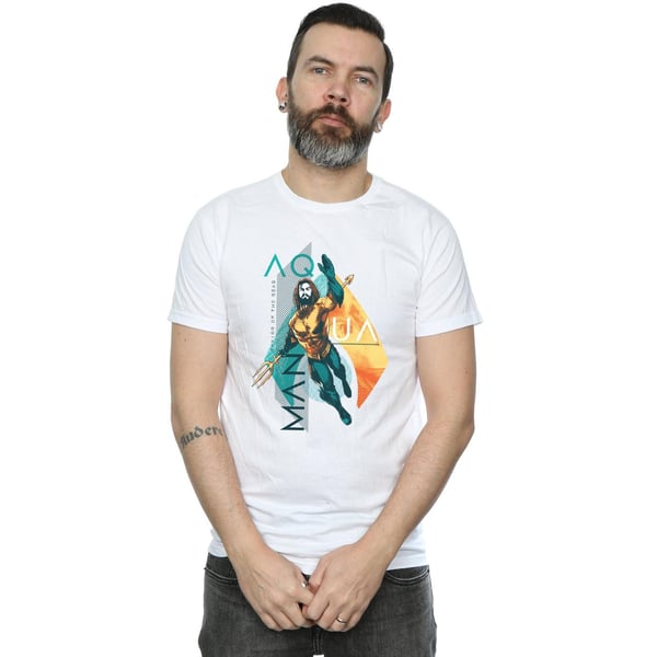 DC Comics Mens Aquaman Tropical Icon T-Shirt