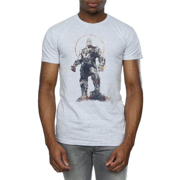 Marvel Mens Avengers Infinity War Thanos Sketch T-Shirt