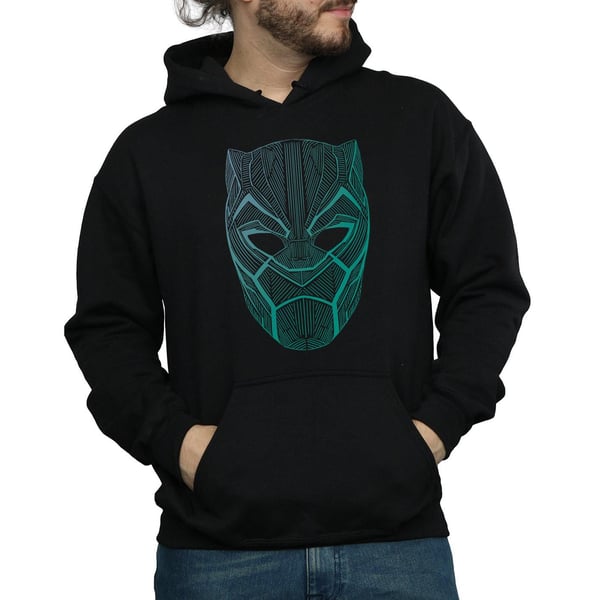 Marvel Mens Black Panther Tribal Mask Hoodie