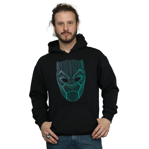 Marvel Mens Black Panther Tribal Mask Hoodie