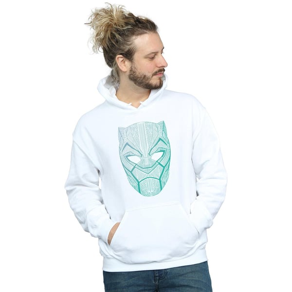 Marvel Mens Black Panther Tribal Mask Hoodie