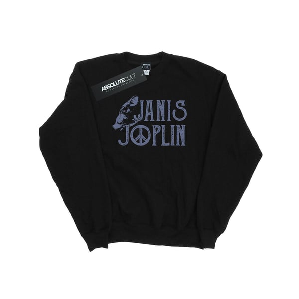Janis Joplin Mens Type Logo Sweatshirt