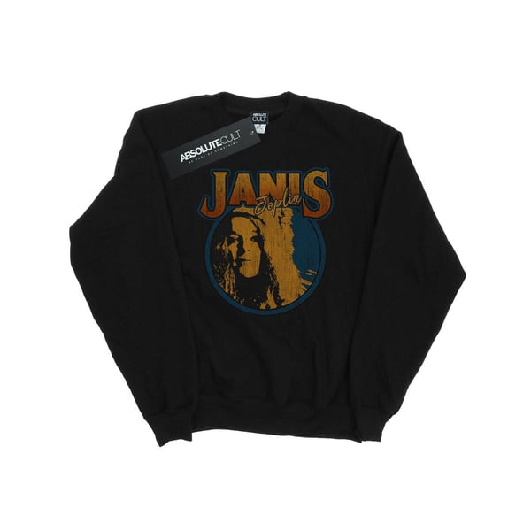 Janis Joplin Mens Distressed Circle Sweatshirt