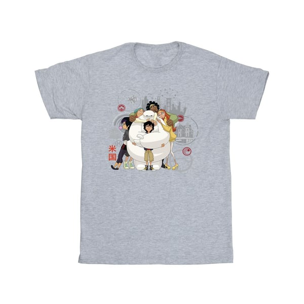 Disney Miesten Big Hero 6 Baymax Group Hug T-paita
