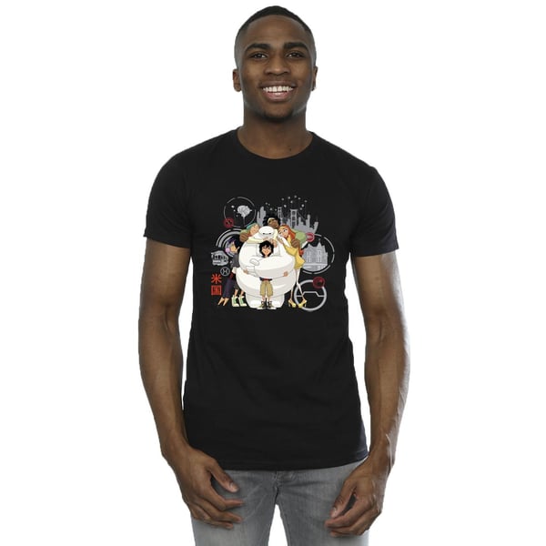Disney Miesten Big Hero 6 Baymax Group Hug T-paita