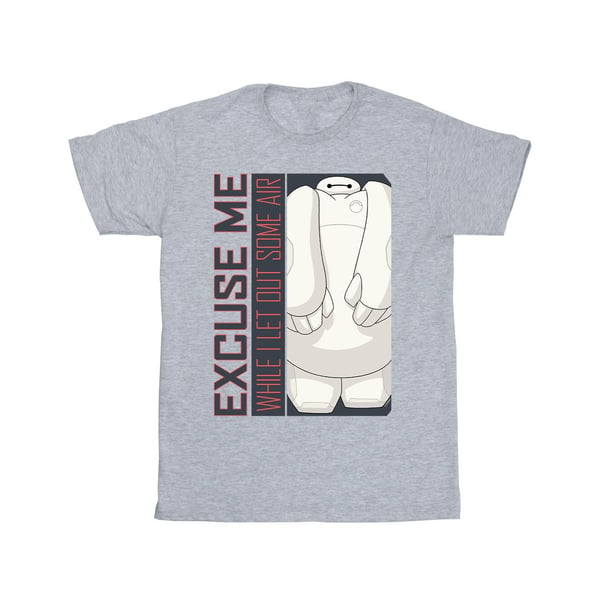 Disney Mens Big Hero 6 Baymax Excuse Me Some Air T-Shirt